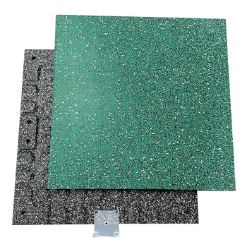 China Manufacturer high density 70% green epdm Shock absorption Rubber Tile Floor Gym Rubber Flooring Mats For Heavy Duty Area