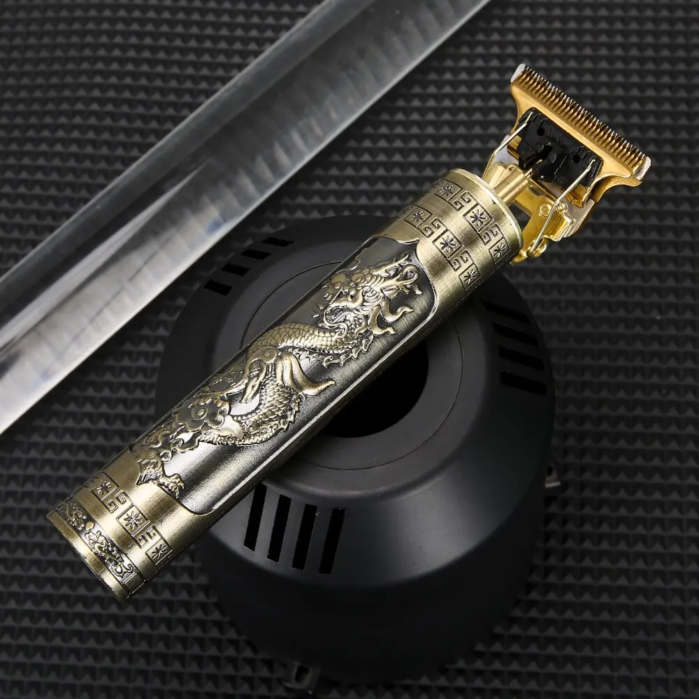 2023 Tondeuse Dragon Vintage T9 Cordless 0mm Professional Hair Clippers ...