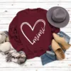 Felpa bordeaux con scritta bianca