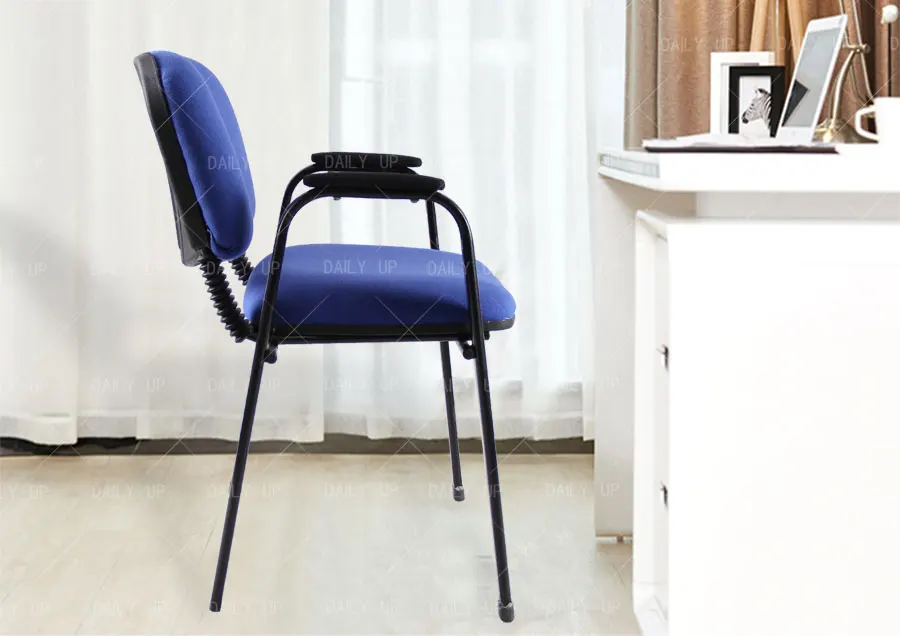 Cheap Fabric Office Chair With Thick Cushion Leisure Chair With Comfortable Armrest And Ergonomic Back For Meeting And Reception