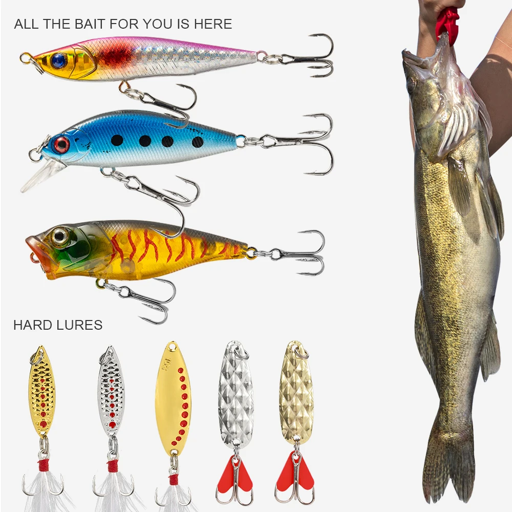 LUSHAZER Fishing Lures Advent Calendar - 24 Days of Baits