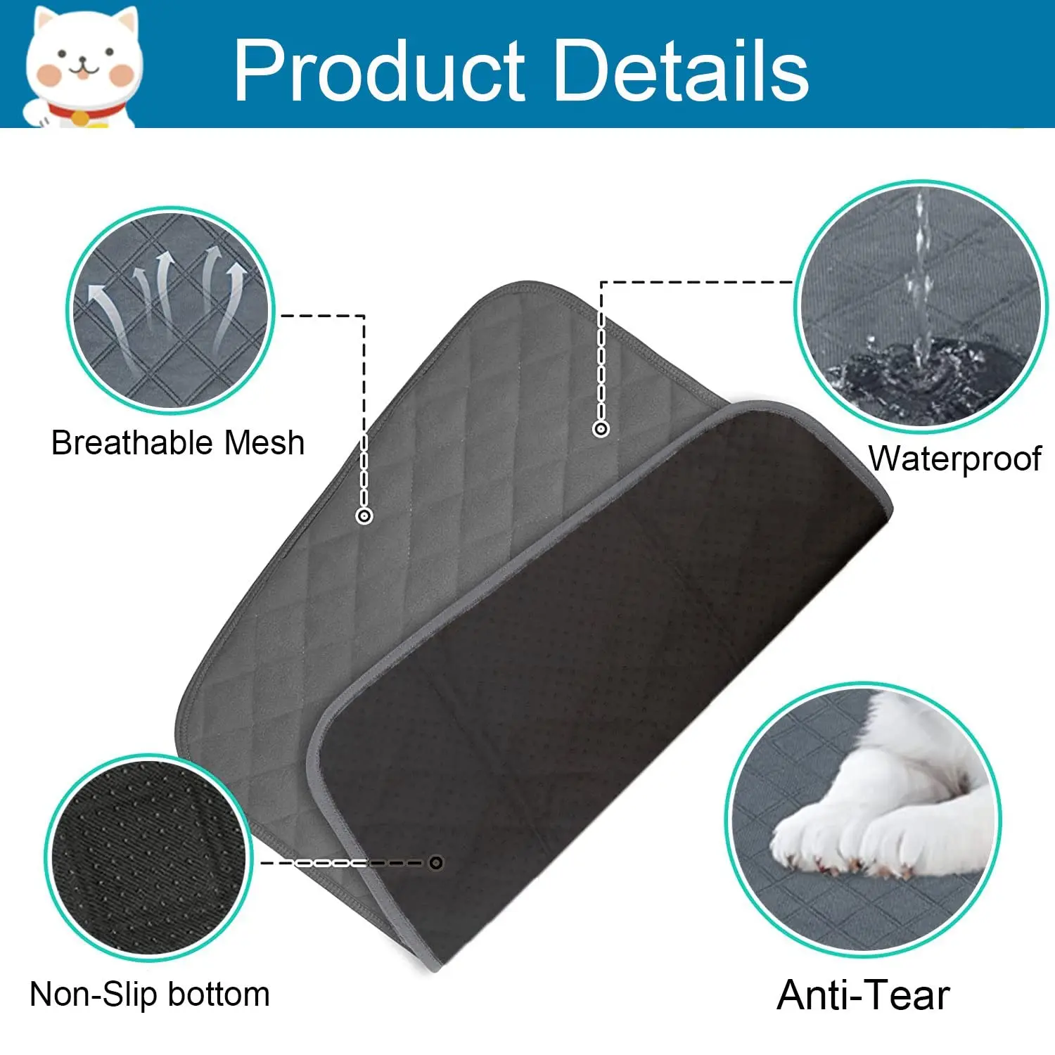 Reusable Fast Absorbing Pet Urine Pee Pad