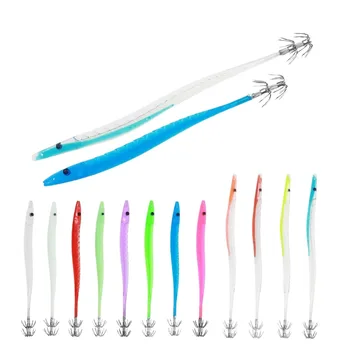 Cheery Shrimp Plastic Shrimp Hairtail Bait Umbrella Hook Squid Hard Baits Printed Condition for Marlin Target – Hard Lure – view 3