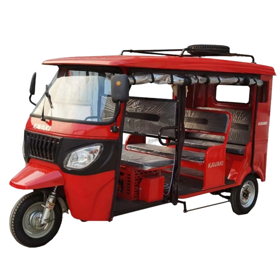 KAVAKI Water Cooled 6 Passenger Tricycle Keke 3 Wheels 200cc 250cc Cargo Tricycle Motorised Farming Gasoline Trike Motorcycle