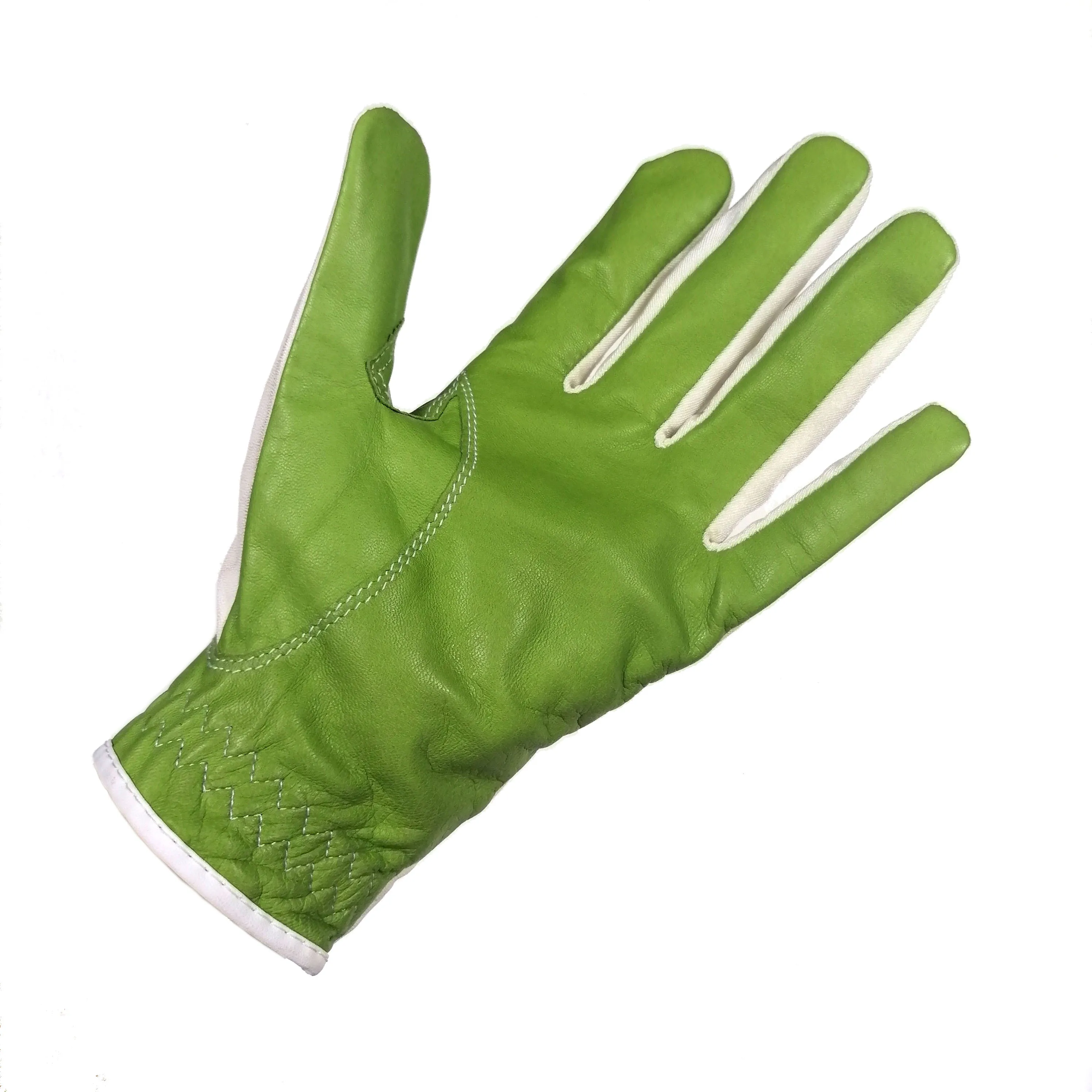 Custom Private Label Embroidery Cabretta Men's Grip Ladies White Color