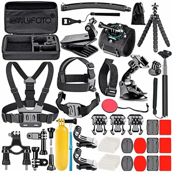 50 in 1 Camcorder Kit for Go Pro H Ero 9 8 7 6 5 4 3+ Action Camera Accessories