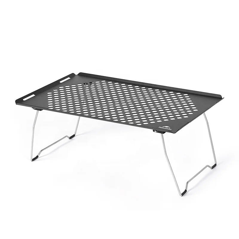 Naturehike udendørs camping picnic BBQ IGT stål mesh bord foldbart multifunktions bord