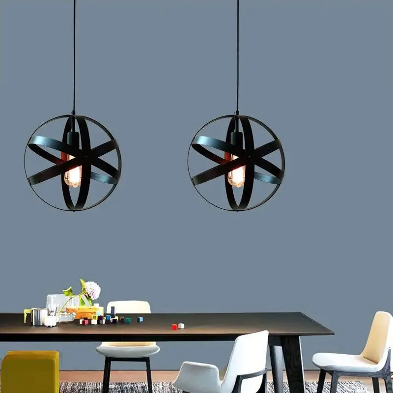 Black Led Pendant Light Nordic Design Modern Luminous Lamp Lighting Living Packing Room Hotel chandeliers