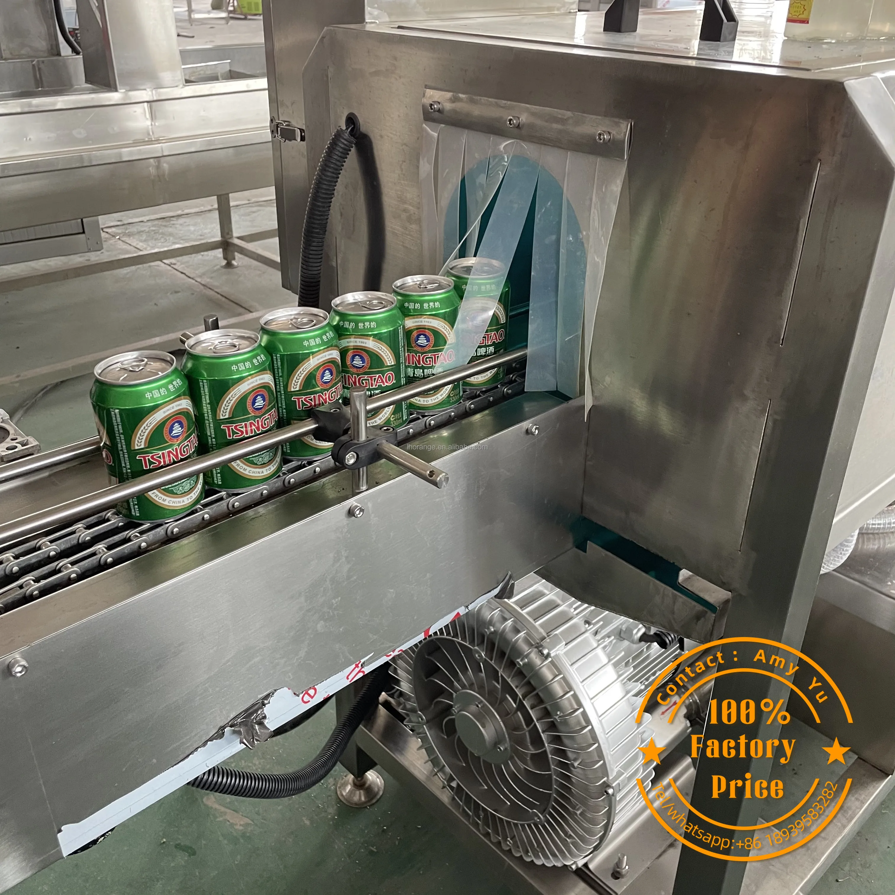 Beer Pasteurizing Tunnel Steam Type Food Pasteurization Machine