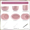 Klein muyu-service 44 pièces pour 10 personnes avec bols à soupe-coffret cadeau