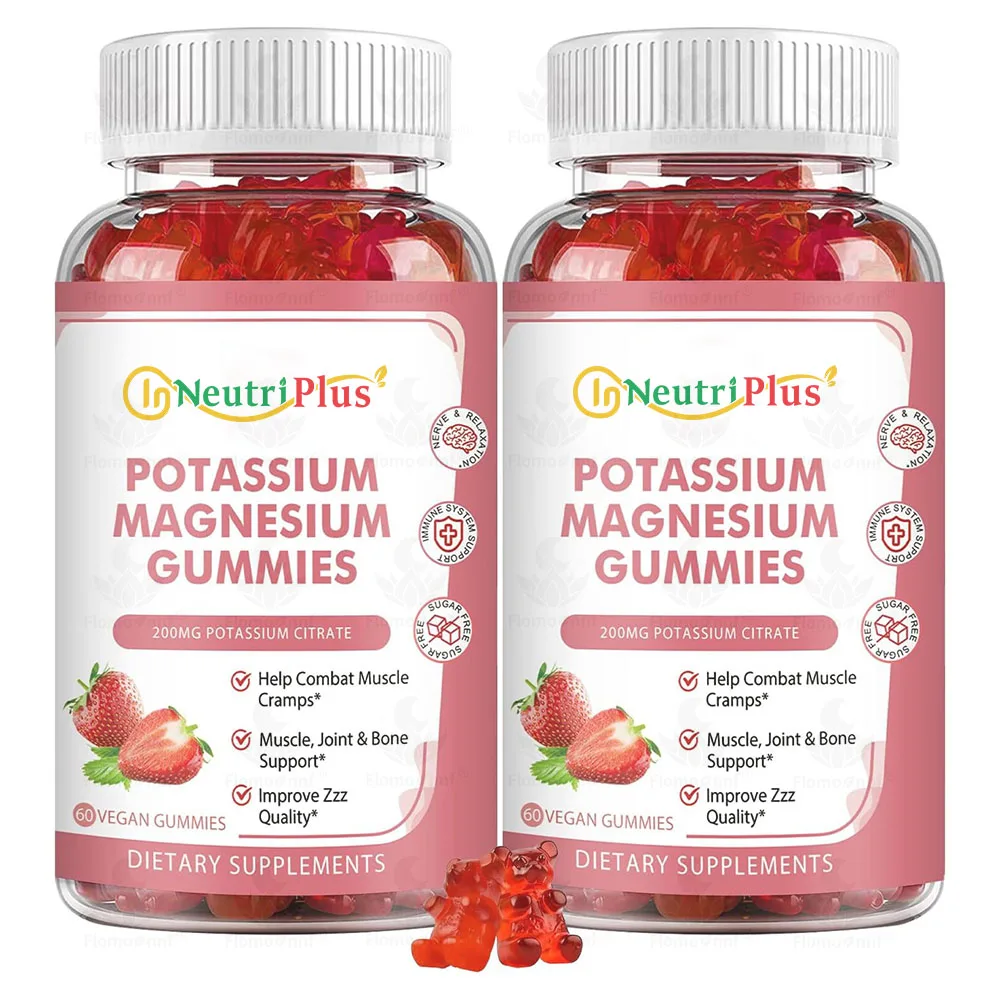 Haccp Factory Potassium Magnesium Supplement Gummies Plus Omega 3,B6
