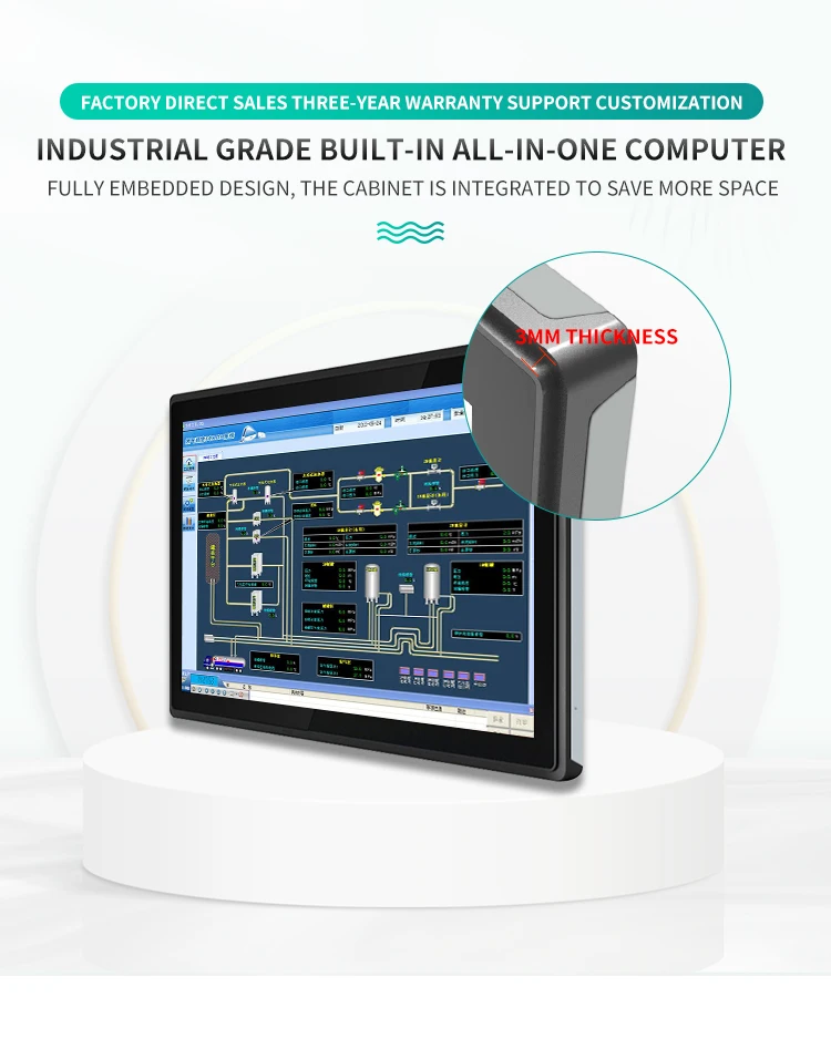 Cheap Refurbished 23.8 Inch Open Frame Embedded LCD Legacy Android 11 - Industrial Touch Screen Monitor - NO WARRANTY
