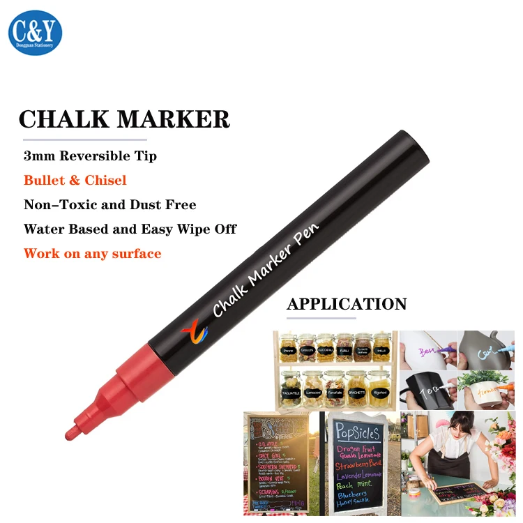 Liquid Chalk Marker Pen - White Dry Erase Marker - Chalk Markers