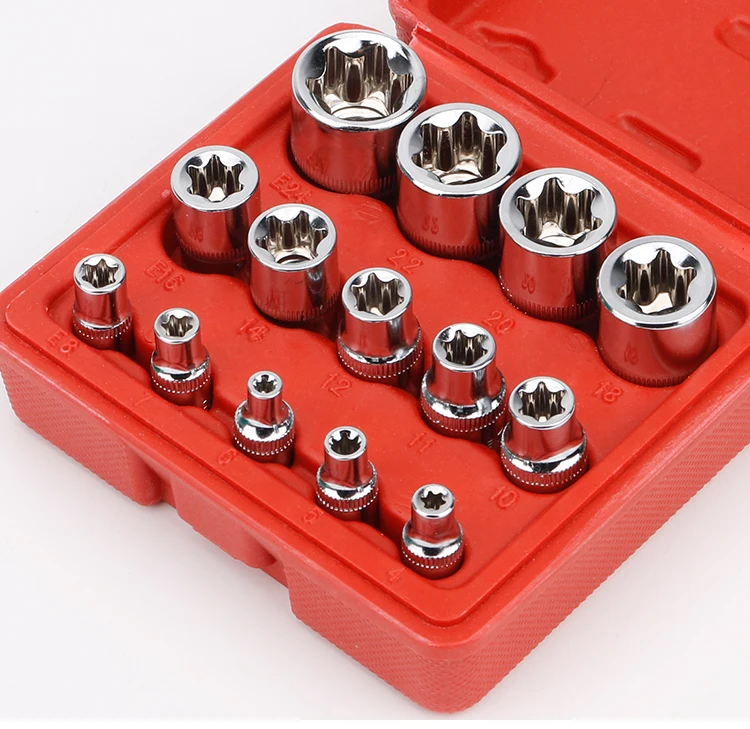 14 Pcs Torx E Type Socket Set Tool Kit Auto Repair Tools - Buy 14 Pcs ...