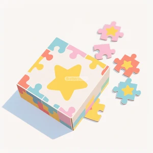 Luxurious Custom Simplified Version Children's Jigsaw Puzzle Cartoon Stars Paper Jigsaw Puzzle