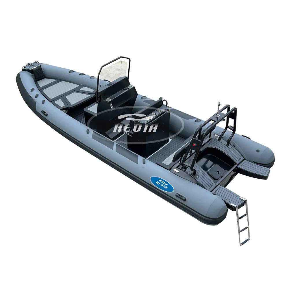 High Performance 22 ft Rib 660 Aluminum RIB ORCA Hypalon/PVC Inflatable Boats Fishing Boats with CE