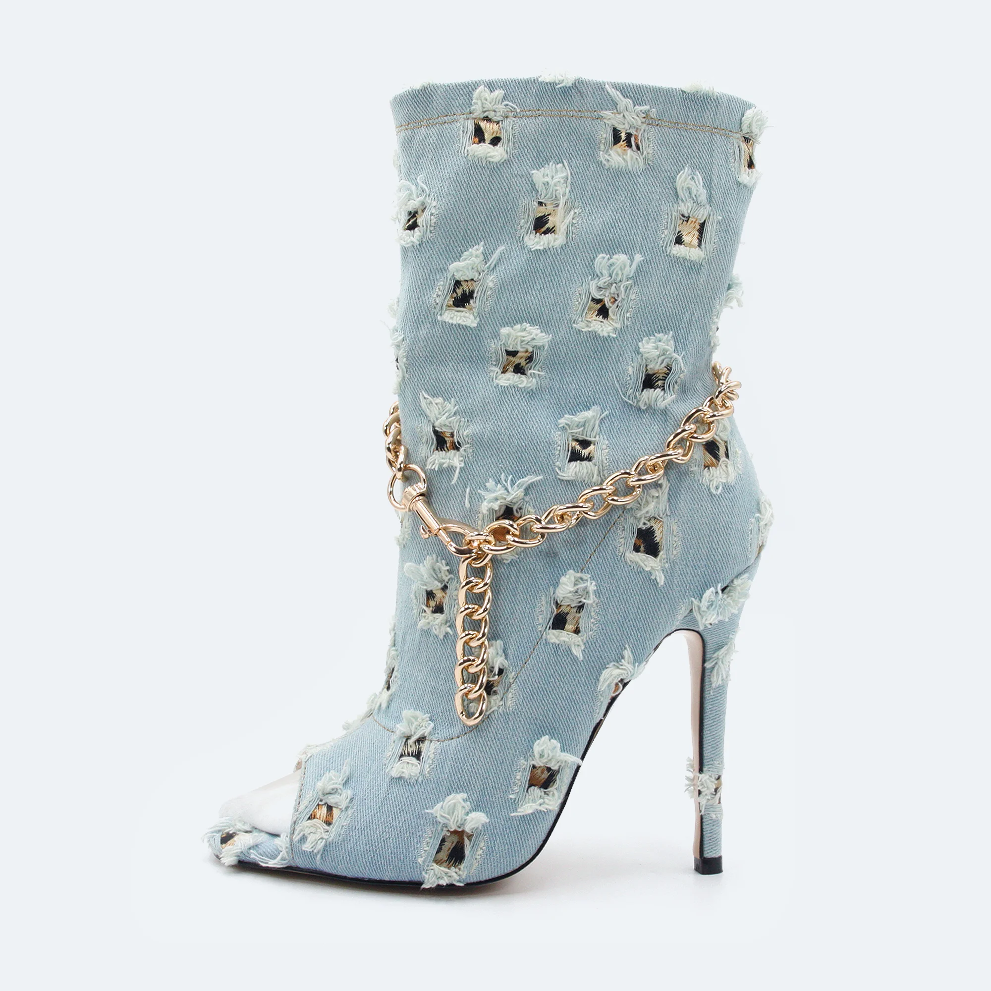 open toe western boots