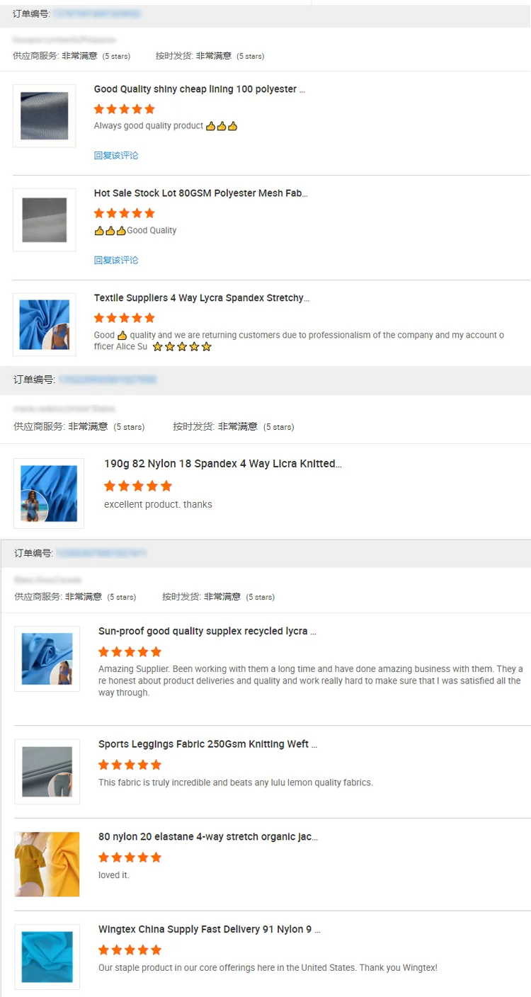 Wingtex 2023 Econyl Fabric Spandex Nylon 2 Way Spandex Knitted Swim