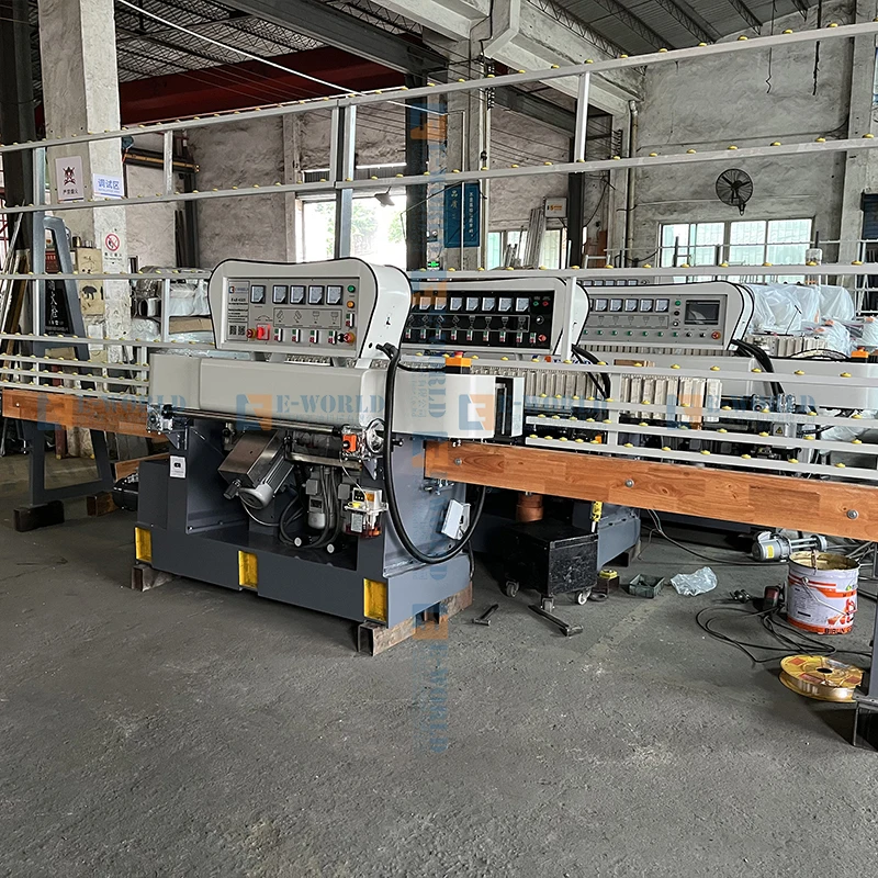 Simple Operation 4 Motors Small Glass Polishing Machine Glass Edge Polishing Machines