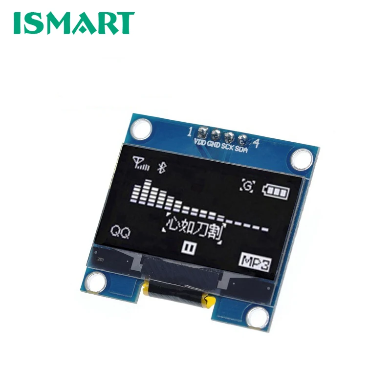 Details about / 1.3/" White OLED LCD 4PIN Display Module IIC I2C Interface 128x64 Fit