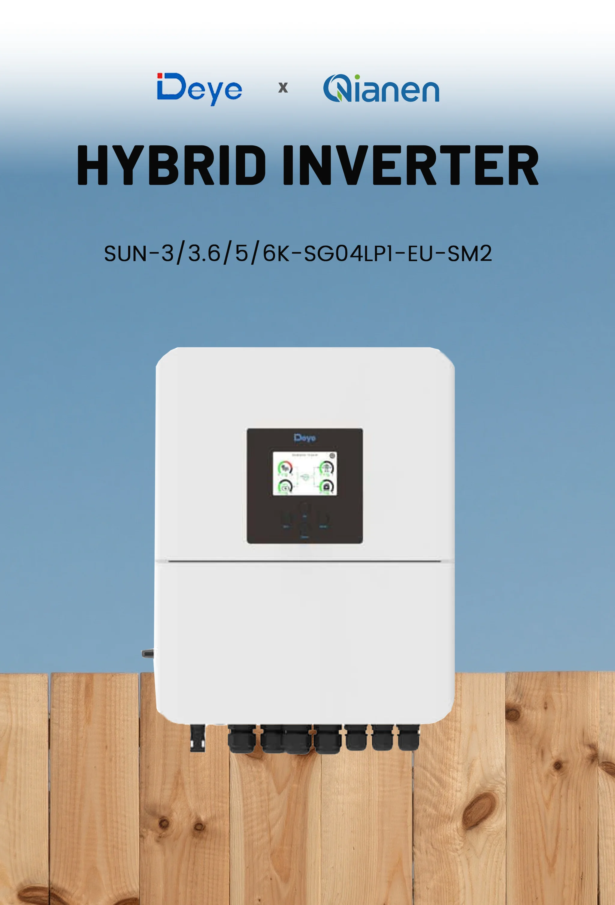 product for deye sun 6k sg04lp1 eu sm2 single phase hybrid solar inverter low voltage battery supported for residential use stock-1