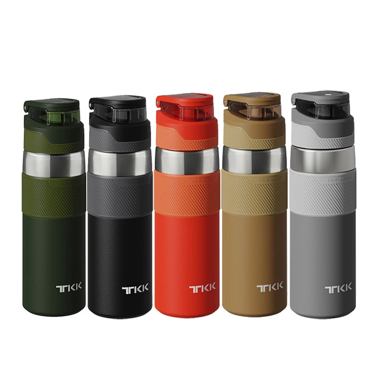 OEM Custom Color Personalized TKK 600ml Leak Proof Stainless Steel Water Bottle with Straw