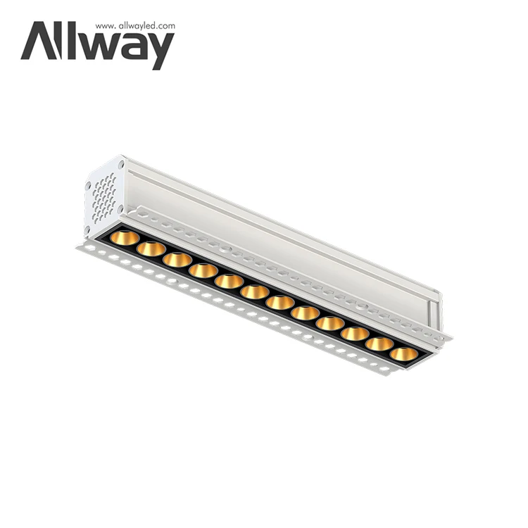 Allway Modular Design Long Working Time Aluminum Ceiling Recessed Mounted 6w 10w 20w Square Led Downlight