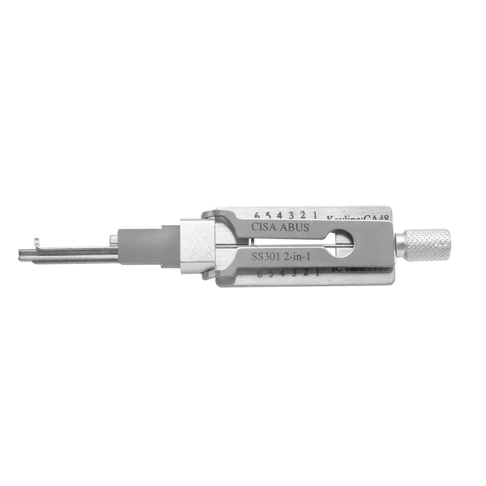 2024 New CISA SS301 Civilian Lishi 2in1 Lock Pick Steel Locksmith Tool for Door Unlock for Door Locks