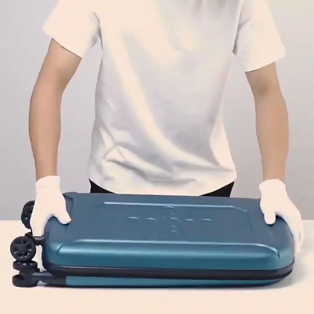 Big Wheels Luggage Large Capacity Cabin Baggage Set Compressible