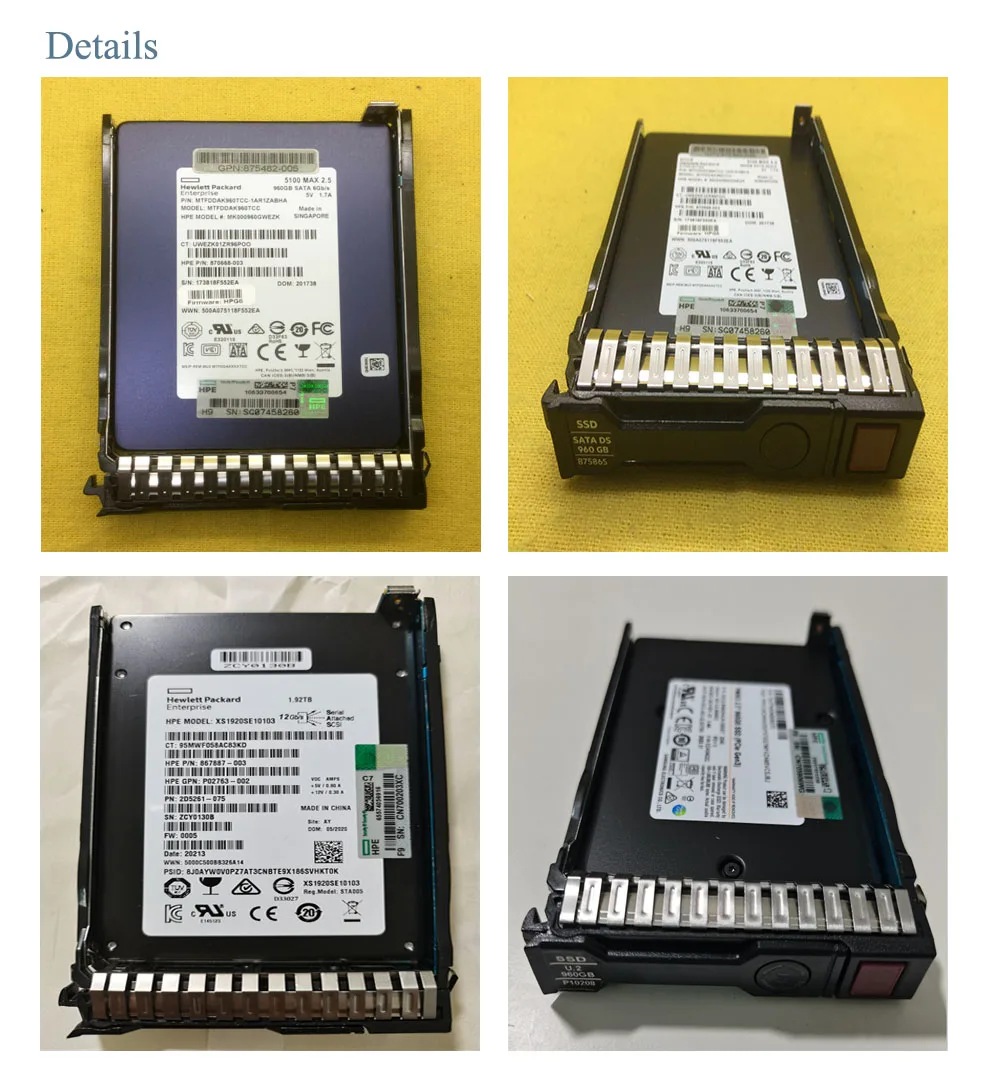 HPE Sourcing 960GB ソリッドステートドライブ - M.2 2280 内蔵型 - SATA SATA/600 - 読み取り集中型 Hewlett Packard Enterprise 868822-B21 internal solid state drive 2.5\" 960  GB Serial ATA III MLC