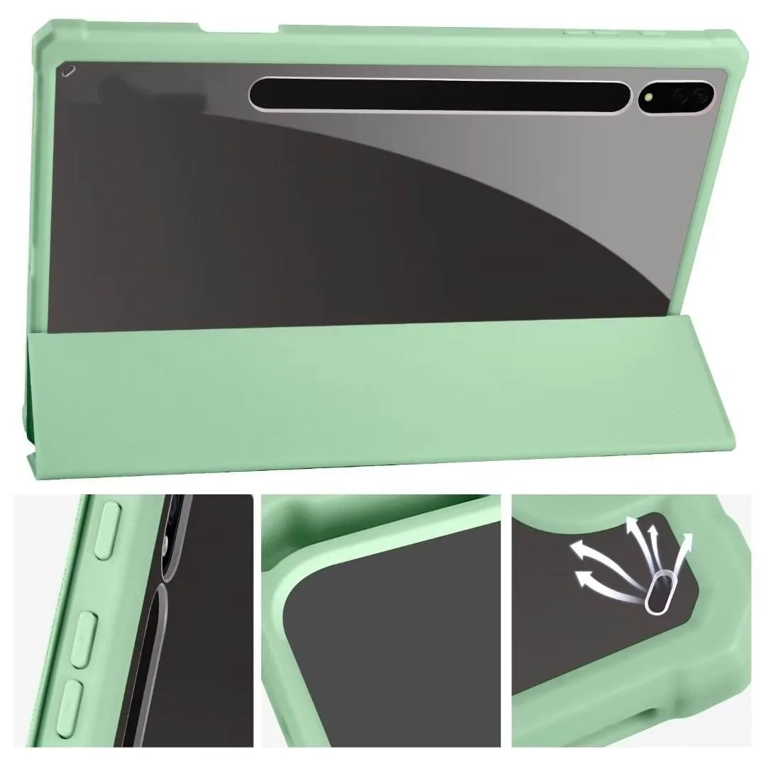 product factory wholesales soft tpu smart tablets pu leather flip  cover case for samsung galaxy tab s9 ultra x910 x916 146 inch-4