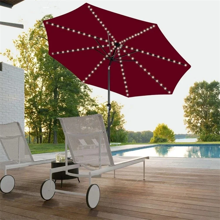 corliving 9.5ft offset fabric patio umbrella and base weight CorLiving 9.5ft Cobalt Blue Fabric Offset Patio Umbrella with Steel Frame &  Base
