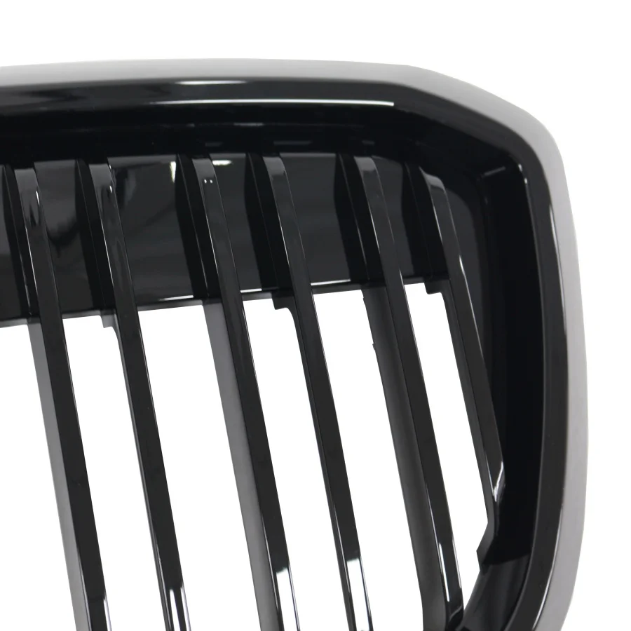 product tiypeor car gloss black double slats 3 colors grill bumper kidney mesh grille for bmw ix3 2020 2023-6