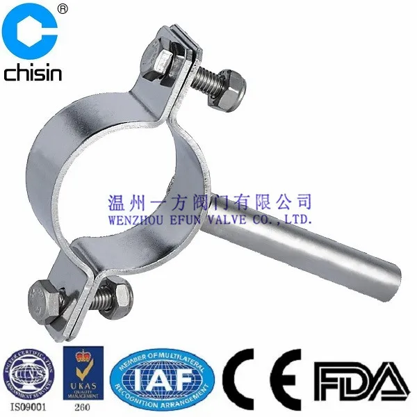 Stainless Steel Sanitary Pipe Hanger With Pvc Rubber Buy Pipe Hanger