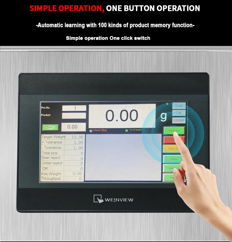 Cheap Dynamic Weighing Machine  In-line Touch Screen Conveyor Calibration Scale Weight Calibration Machine