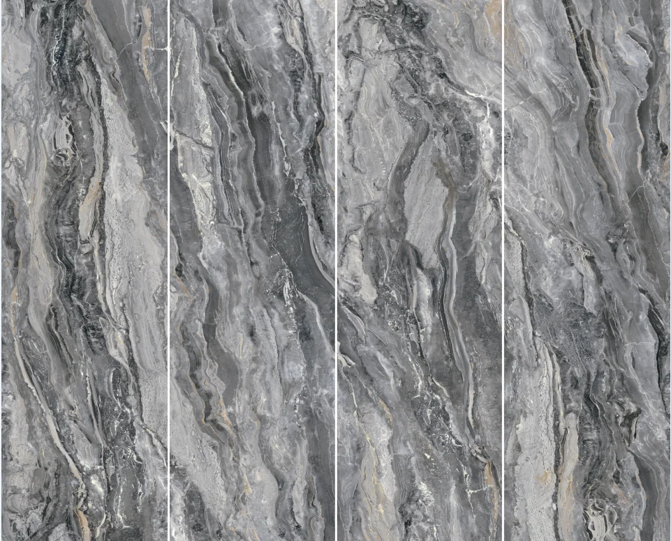 New Design Marble Look Glossy Finished Porcelain Polished Glazed Stone Slabs Wall Tiles for Living Room