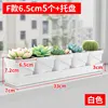 Style F, white, 6.5cm, single row, 5-pack tray
