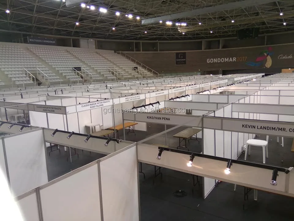 10 Linked Booth 3x3m Back to Back Modular Exhibit Stand for Trade Show Fair Booth