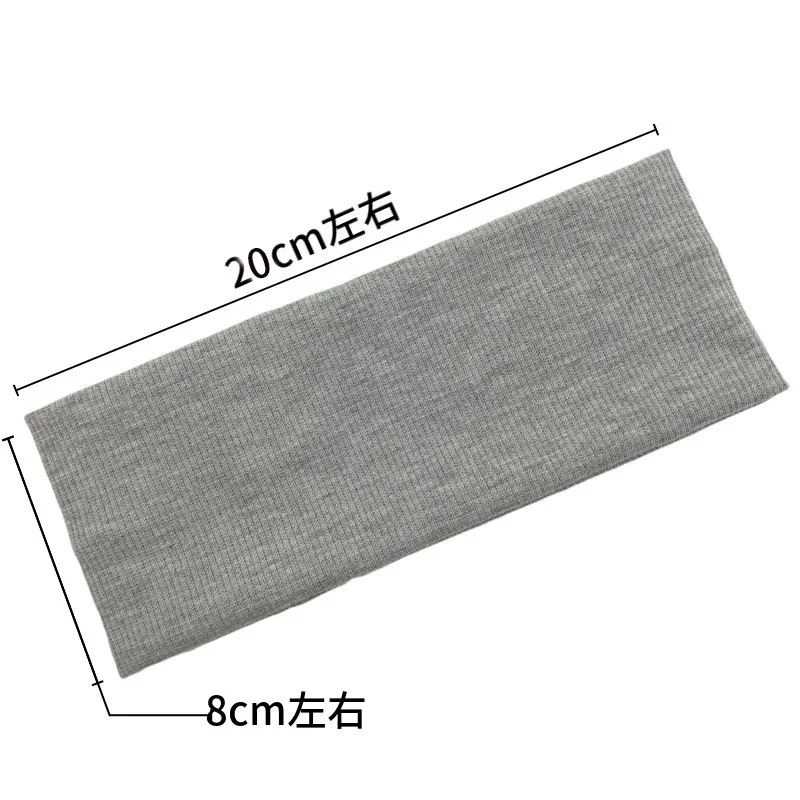Wholesale Custom Elastic Hair Bands Solid Color Knitted Headbands for Women's Sports Uni aperçu 6