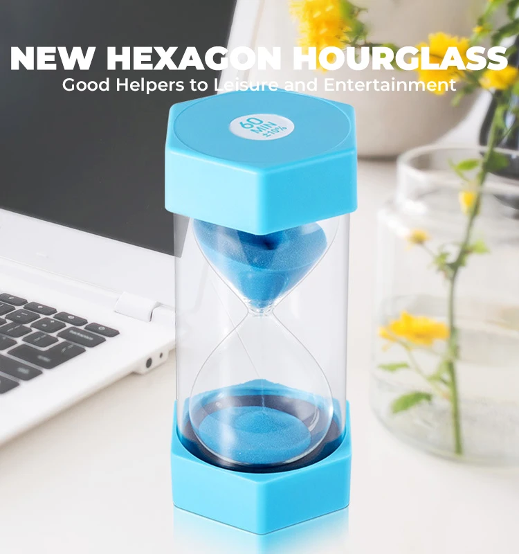 Hot Sale Custom color running time Plastic Hourglass Sand Timer Plastic Glass