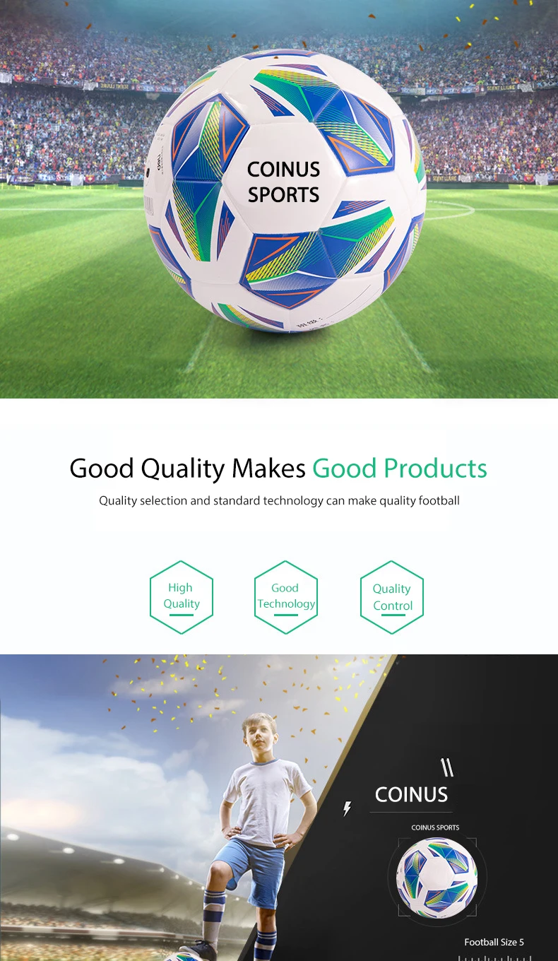 Custom Logo Tpu Soccer Football Training Balls Size 5 4 Thermo Bonded