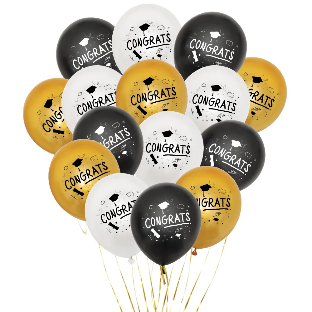 Graduation Party Balloon Chain Congratulate Grad Party Balloons Happy ...