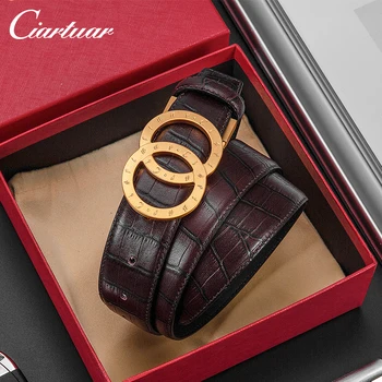 New Luxury H Brand Designer Belts Men High Quality Male Pu Leather Women  Belt Buckle Strap For Jeans Designer Belt Women 3.3cm