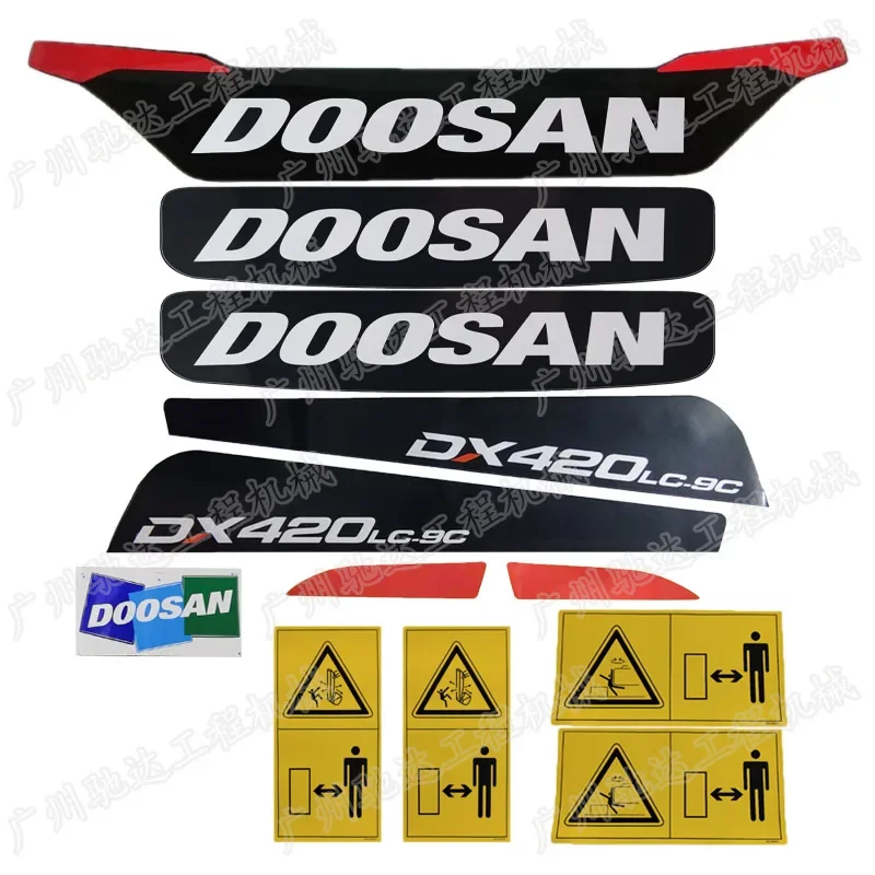 For Doosan Daewoo Excavator Full Vehicle Sticker DX150W 215 220 225 420 230 260 380 360LC-9C Excavator Sticker