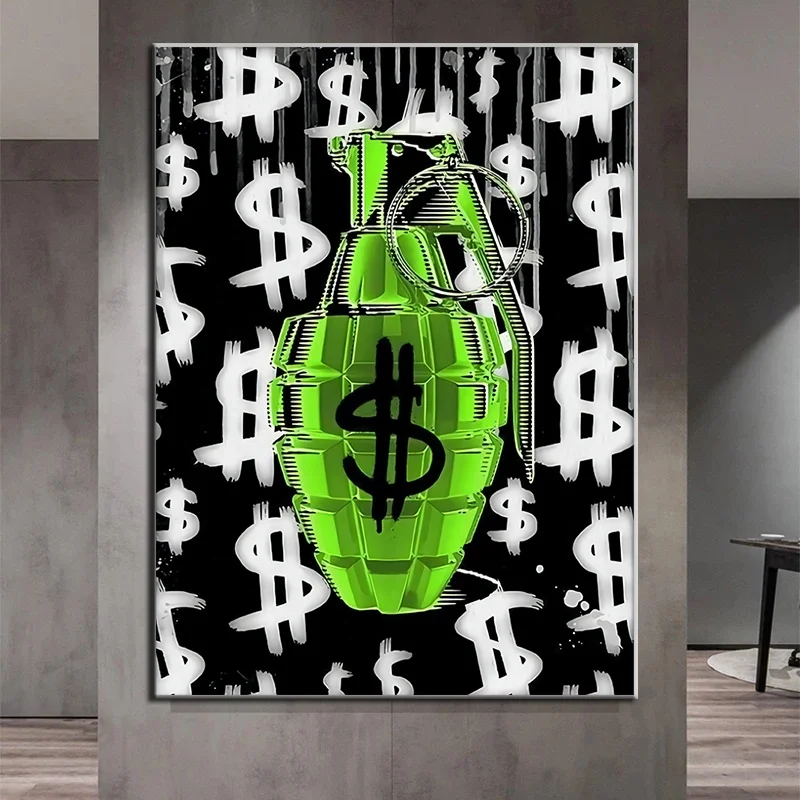 Graffiti Art Dollar Sign Suitcase