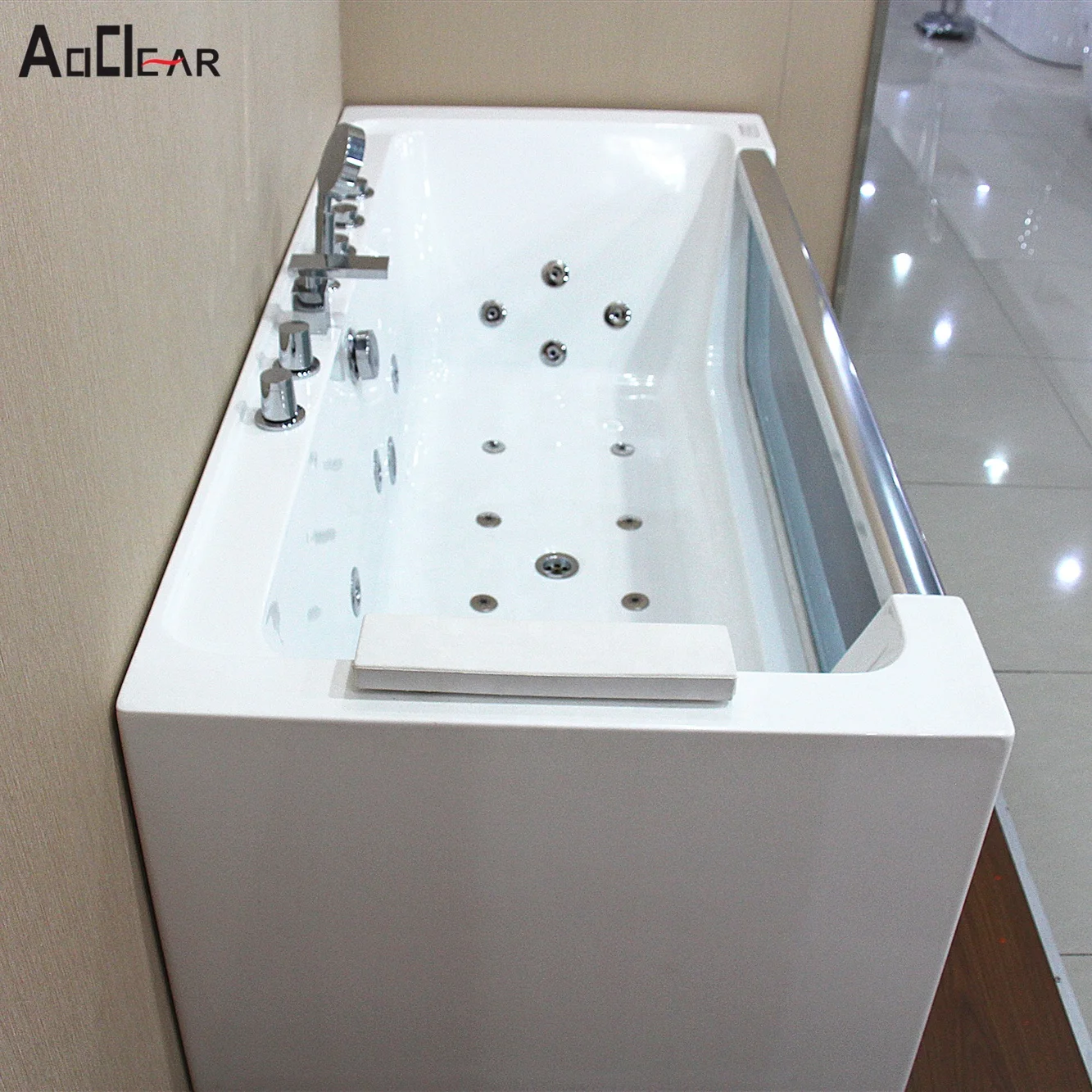 Buy Two Person Accessible Best Acrylic Portable Bathroom Tubs Freestanding  Square Soaking Spa Hydromassage Bathtub With Air Jets from Jiaxing Aokeliya  Sanitary Ware Technology Co., Ltd., China