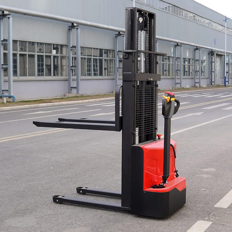 Warehouse Euippment 3 Way Stacker 1 Ton 1.5 Ton Seated Stand on Electric Forklift Stacker with 3m 4m 5m 6m 7m 10m Height