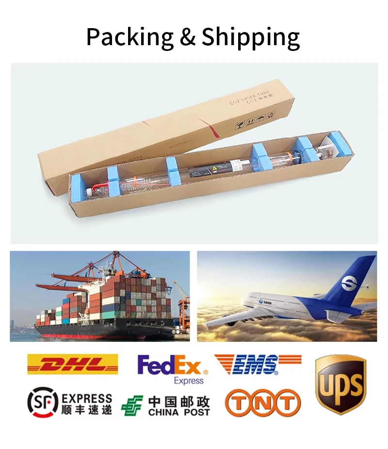 Hot Sales SPT U300 300W CO2 Laser Tube 1064nm Wavelength for High Power Laser Cutting Machine Brand New