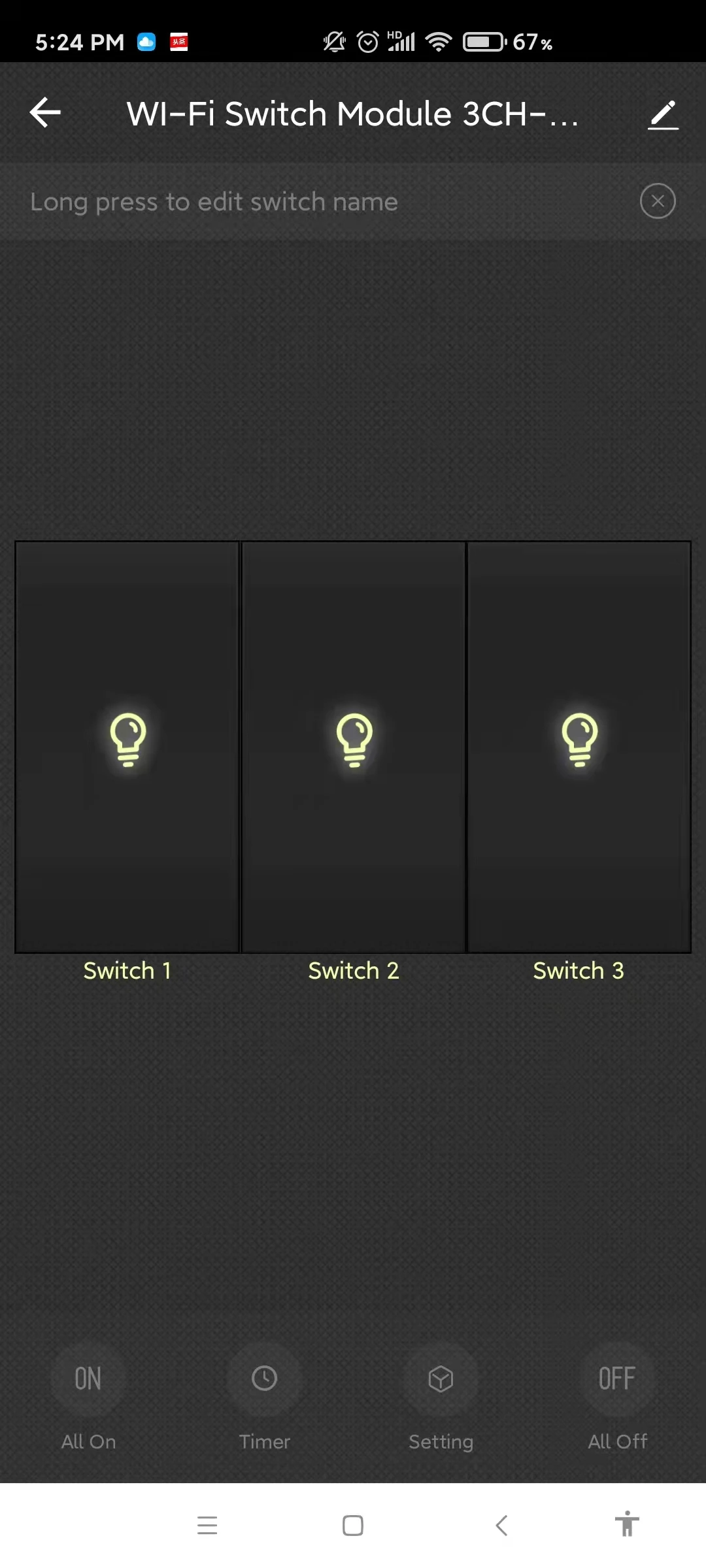 Smart Home Automation 3 Gangs Mini Smart Wifi Breaker DIY Smart Switch Support Rocker Switch Button Switch 3 Way Control