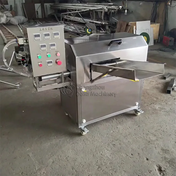 Corn Paste Extractor Fresh Corn Kernel Separating and Grinding Machine From the Cobs for Corn Pulp or Puree